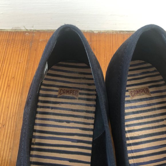 Vintage CAMPER lace up shoes with striped heel. Size 41/10 Nearly New. - Picture 7 of 11